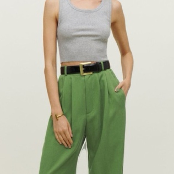 REFORMATION Mason Pant .19 in Green Size 6P - Picture 10 of 10